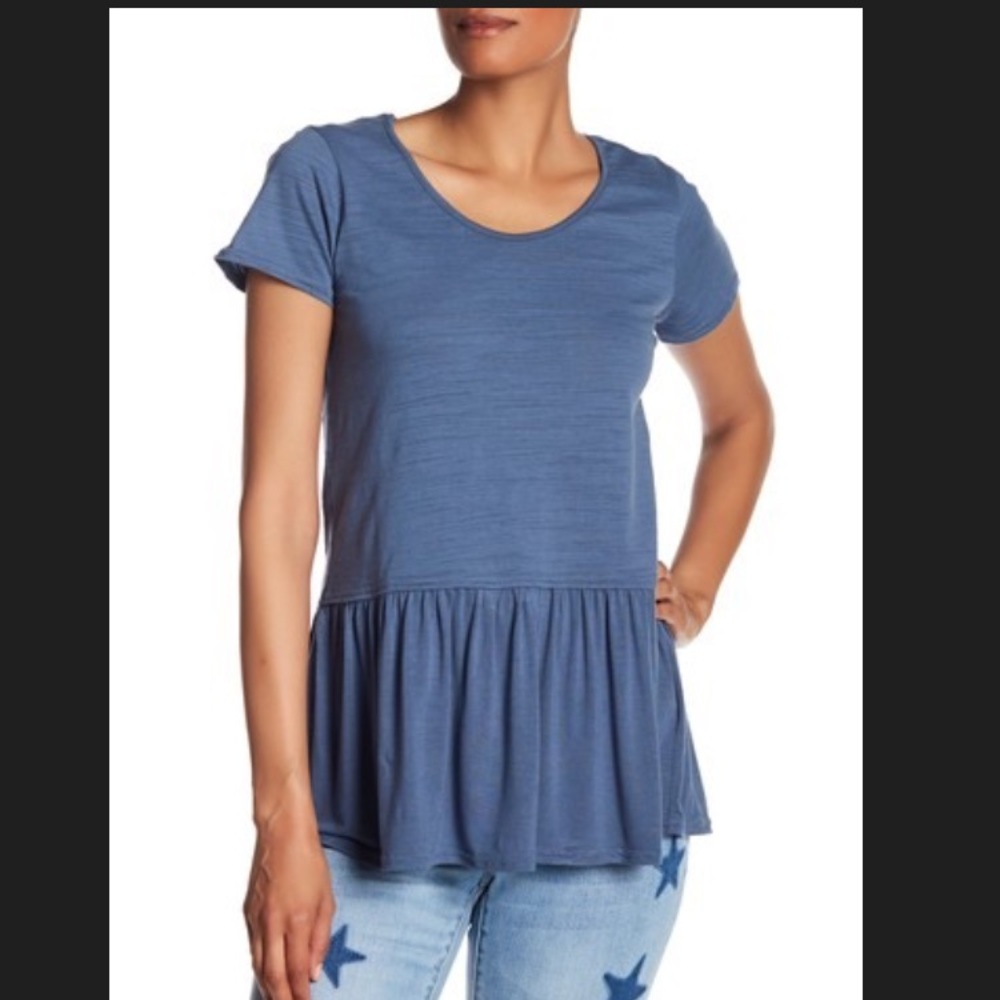 Nanette Lepore drop peplum top NWOT